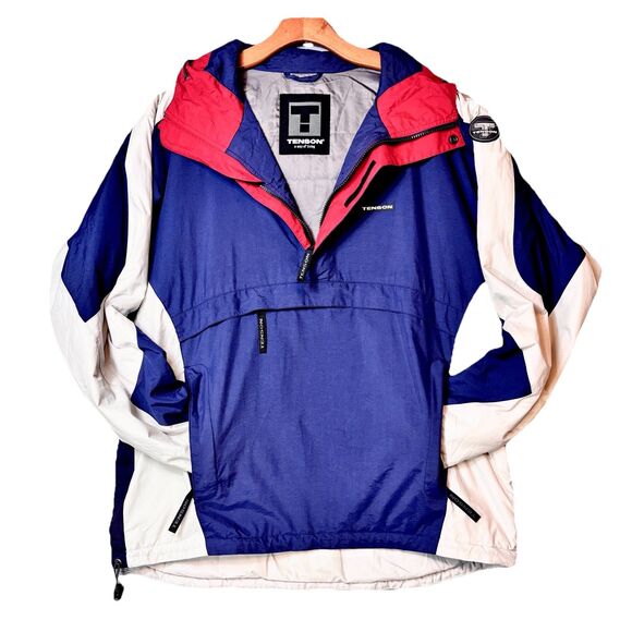 Tenson Men’s Size XL Ski Jacket Pullover 1/4 Zip Navy Blue Quality ￼ - Picture 1 of 14